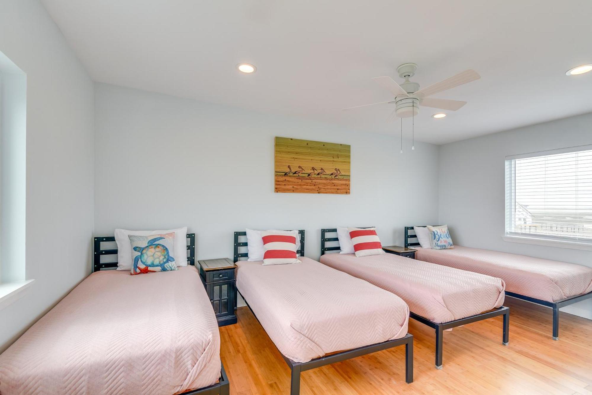 Ocean-view Surfside With Boardwalk To Beach! * Surfside Beach